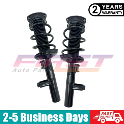 2X Front Shock Struts Assys Electronic For VW Golf MK7 R GTI Seat Leon 2015-2021