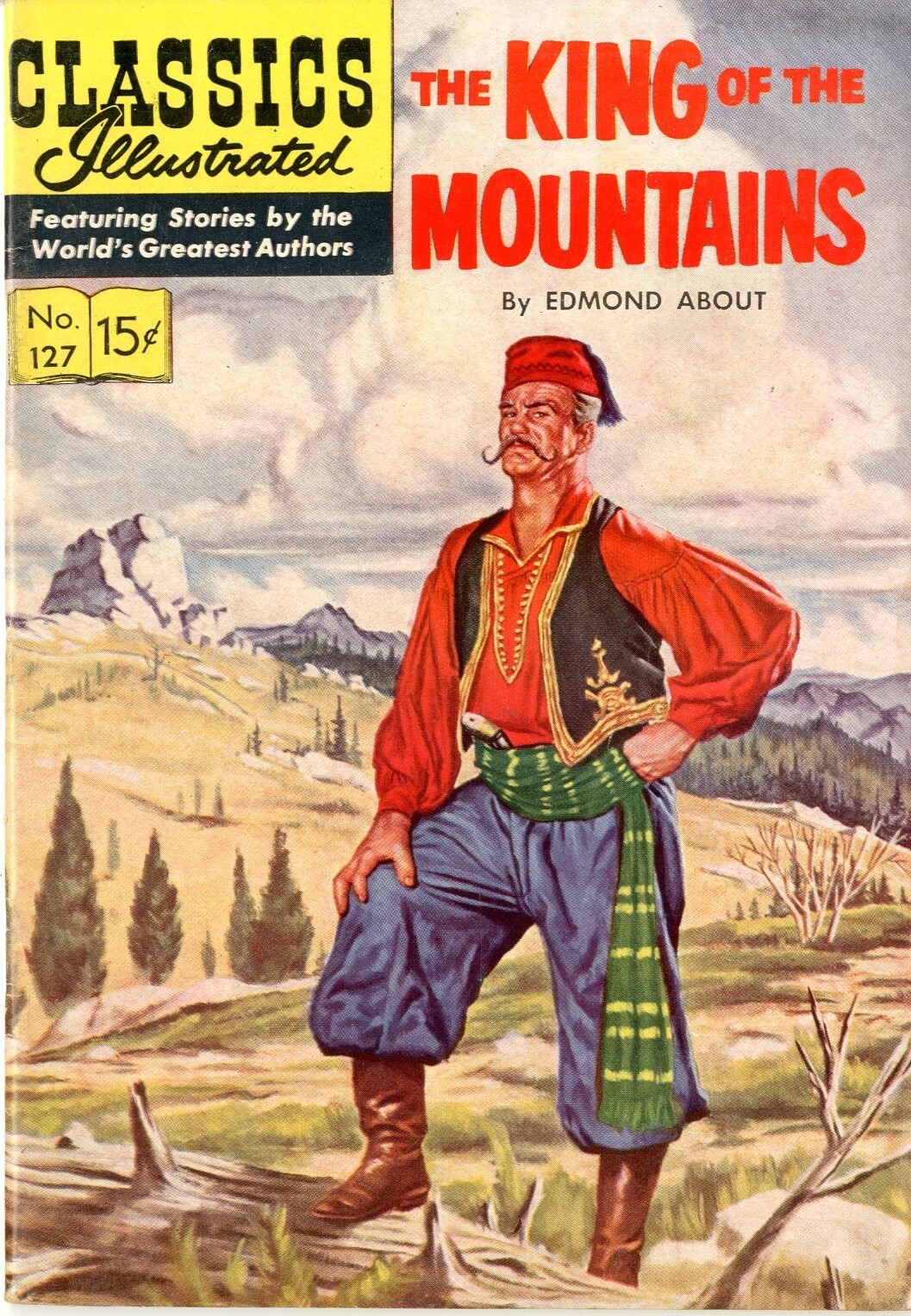 Classics Illustrated  # 127   FINE   Original   July 1955   King of the Mountain