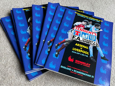 10 Unused 1989 Charity Shield Programmes, Arsenal v Liverpool at Wembley Stadium