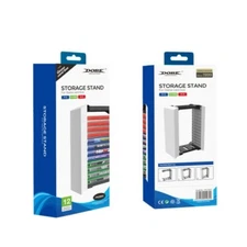 12 Game Disc Stackable Game Storage Tower Rack Stand Holder For PS5/PS4/Xbox/NS
