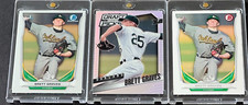 2014 BOWMAN + CHROME - BRETT GRAVES (RC's) #CDP73 + Perennial Prizm REFRACTOR RC