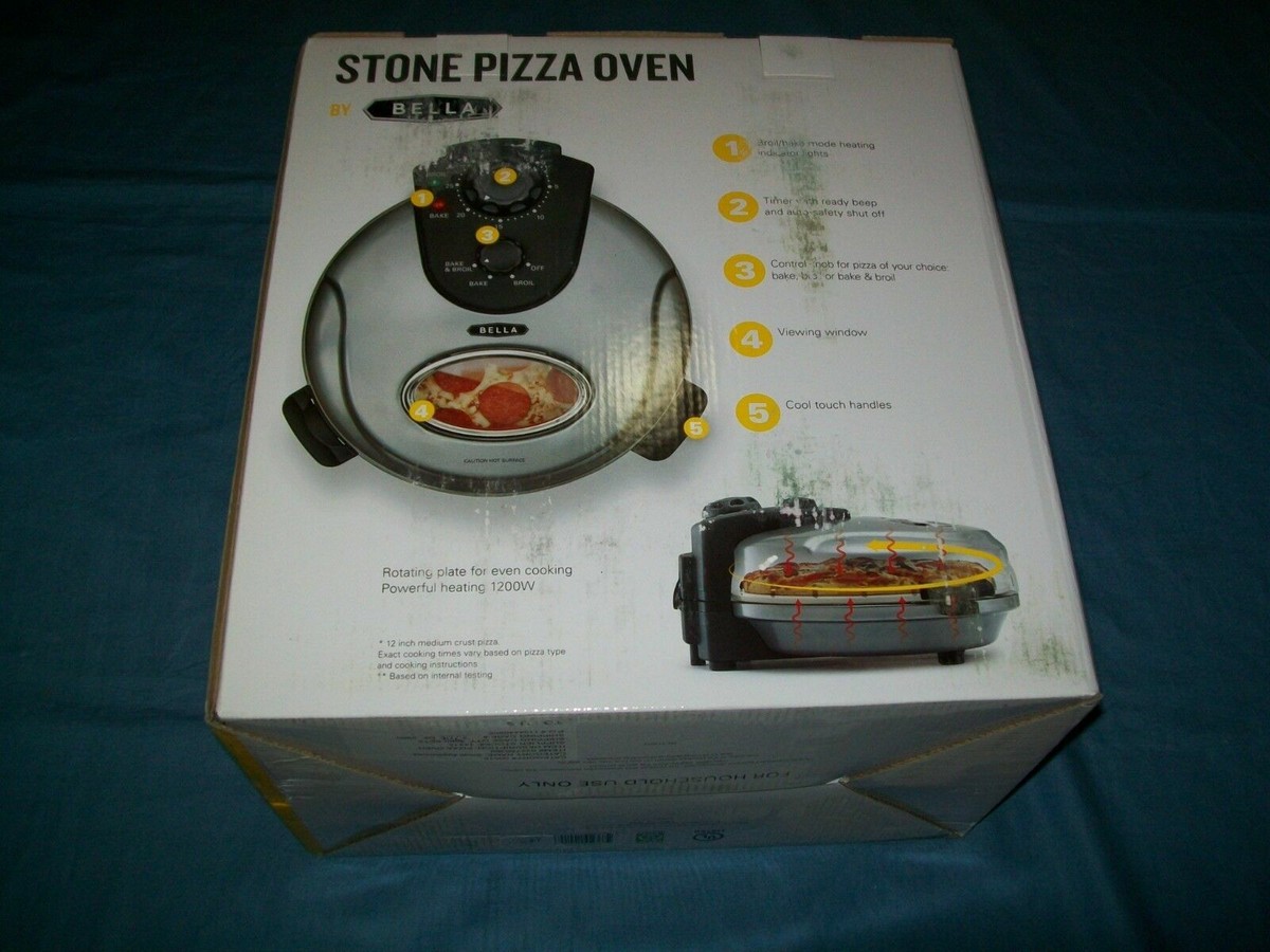 RGV Vulcano Forno Elettrico Per Pizza, Piatto Girevole, Apertura A Slitta, Temperatura 450°C - Foto 4