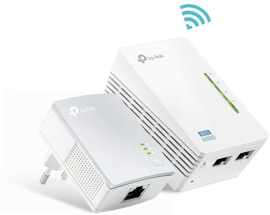 ADATTATORE TL-WPA4220KIT KIT 2 POWERLINE RETE LAN + WIFI ETHERNET RANGE EXTENDER
