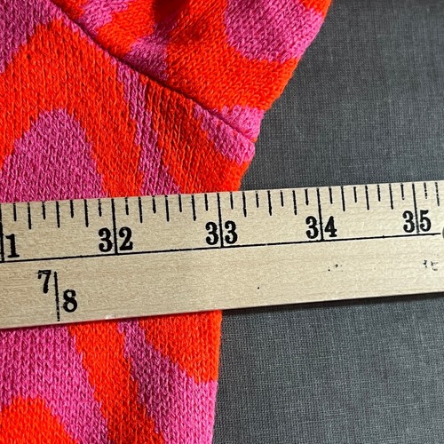 H&M Divided Sweater Womens Size 4XL Red Pink Wave Print Knit Long Sleeve NEW - Picture 8 of 8