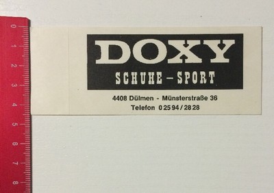 Aufkleber/Sticker: Doxy - Schuhe Sport - Dülmen (07061656)