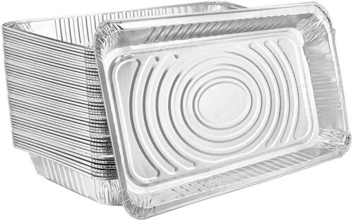 Large Disposable Roasting & Baking Pan, 21"x13" Deep Foil Pans (50 Pack)