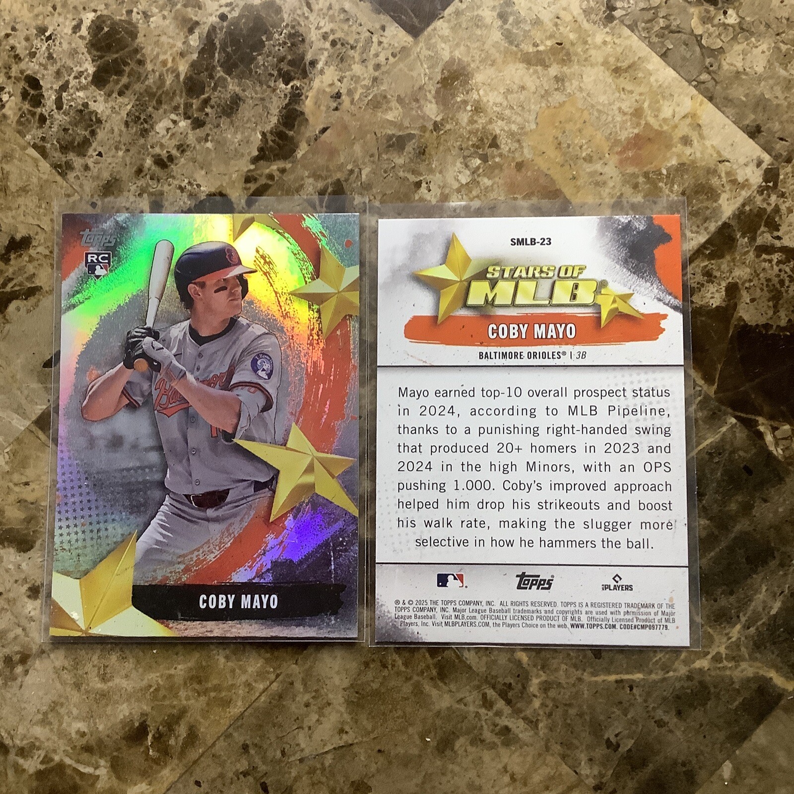 Coby Mayo 2025 Topps Series 1 - Stars of MLB - #SMLB-23 (RC) P2