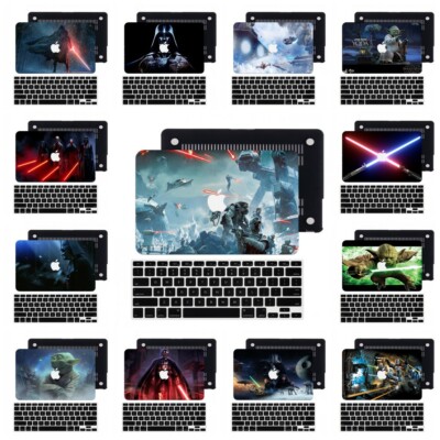 2in1 Star Wars Laptop Rubberized Hard Cut Out Case Cover For Macbook Pro Air 13''