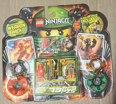 LEGO 9591 Ninjago Weapon Pack Minifig Chokun NRG Kai Ninja Spinner