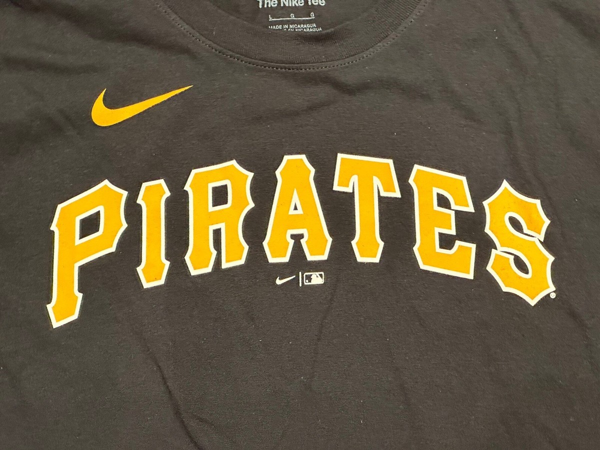 Pittsburgh Pirates MLB Men's Nike Black Wordmark Legend T