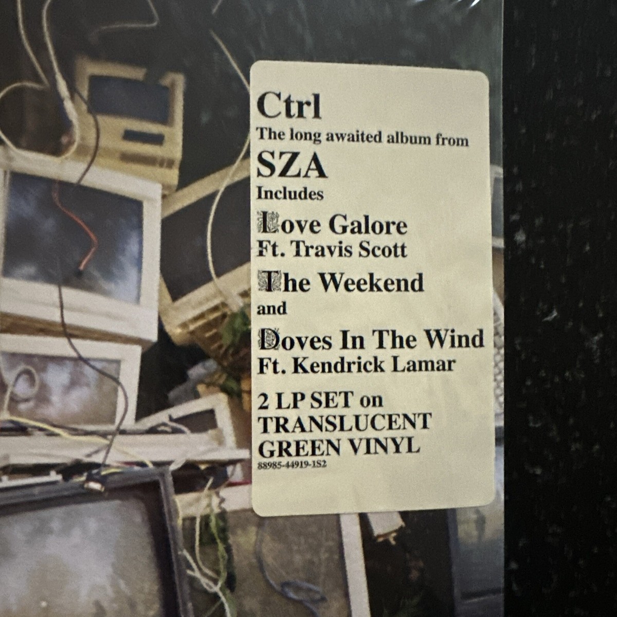 SZA - CTRL [New Vinyl LP] Explicit, Translucent Green Vinyl Record