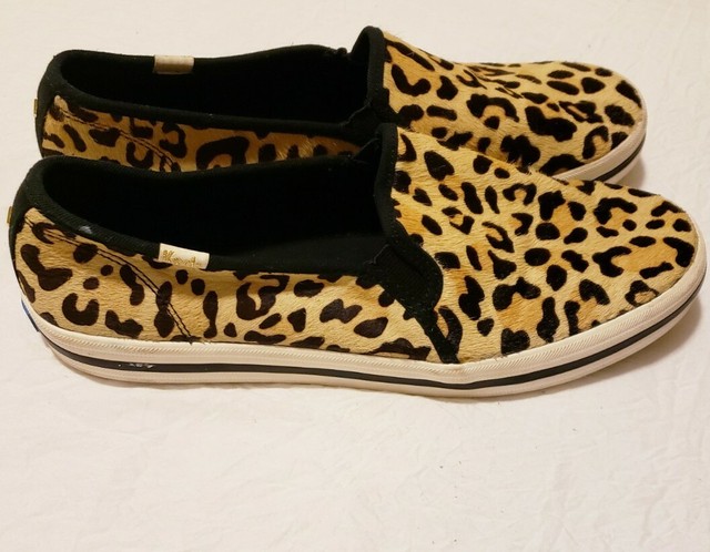 keds leopard slip on sneakers
