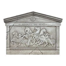 Chariots of Hera Ancient Greek Ceramic Wall Decor Relief Sculpture