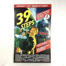 39 Steps Musical Window Card Union Square Theatre Alfred Hitchcock