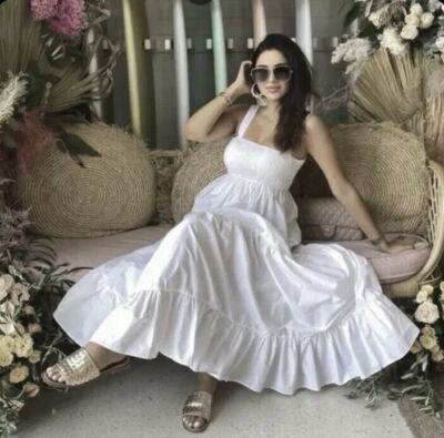 white christmas dresses Zara V-Neck Lantern Sleeve Hollow out Vintage Single Breasted Dress –  VanillaStyle main image 0