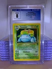 Graded Pokemon - Venusaur - Base Set 2 - Holo Rare - CGC 8 (free shipping)