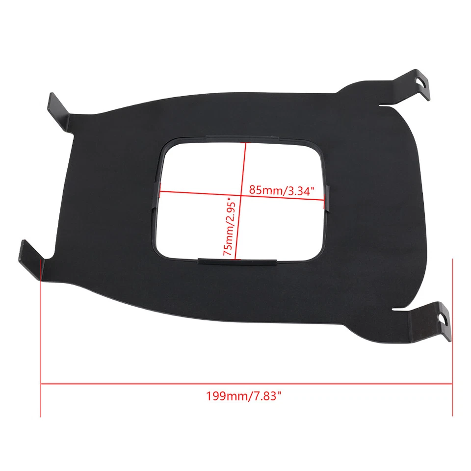New for 1996-2000 Honda Civic Aluminum Maxim Shift Boot Delete Cover Plate Black - Image 2 of 4