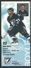 Dan Boyle Tampa Bay Lightning Team Issued Hockey Photo Card