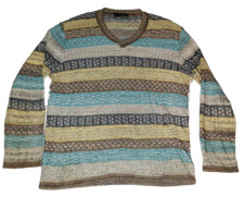 MIssoni Sport Sweater Men Size 50 Large Multi-color Woven Pattern
