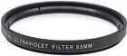 55mm Uv Digital Ultraviolet Lens Glass Filter 55 mm Nikon Canon Sony Pentax New!