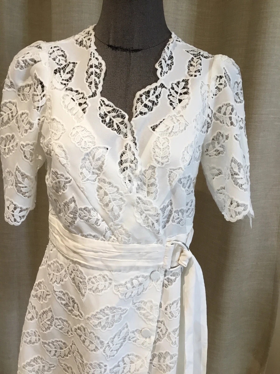Robe sandro dentelle blanche sales