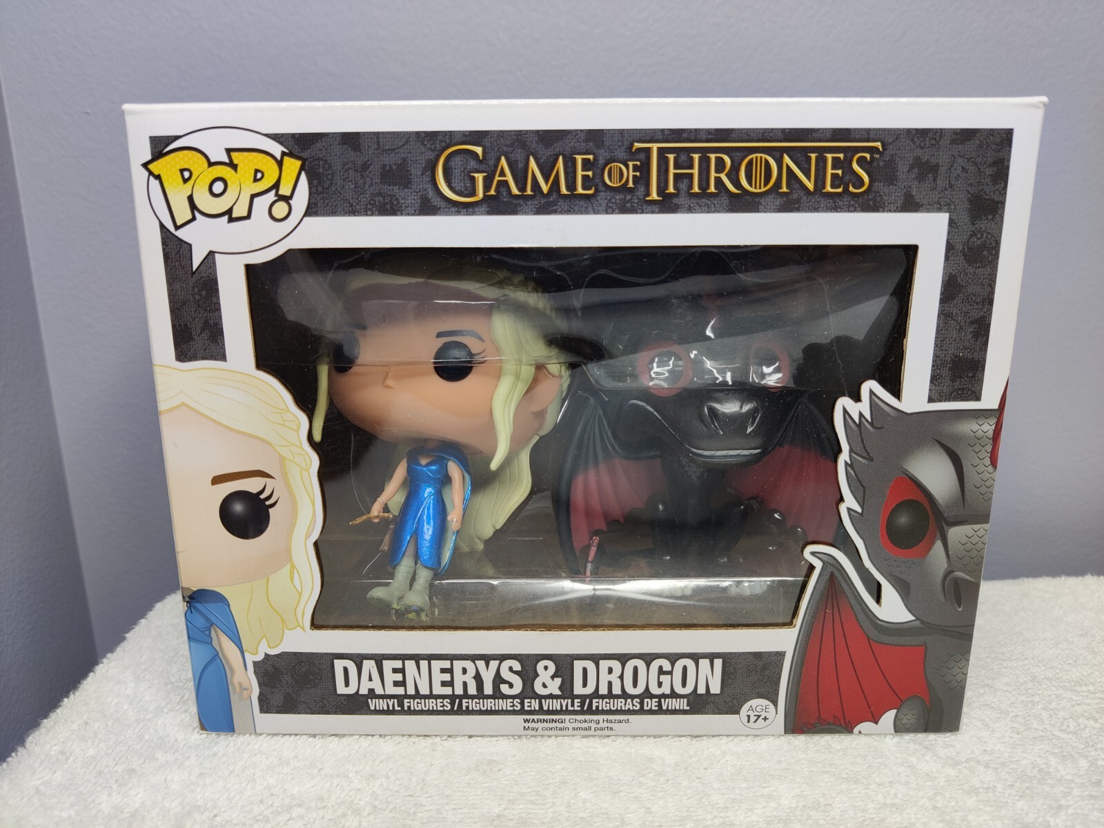 Funko Pop Game Of Thrones Daenerys &Amp; Drogon Metallic Exclusive 2 Pack