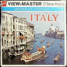 1970's ITALY 3d View-Master 3 Reel Packet - 21 Full Color 3d Images