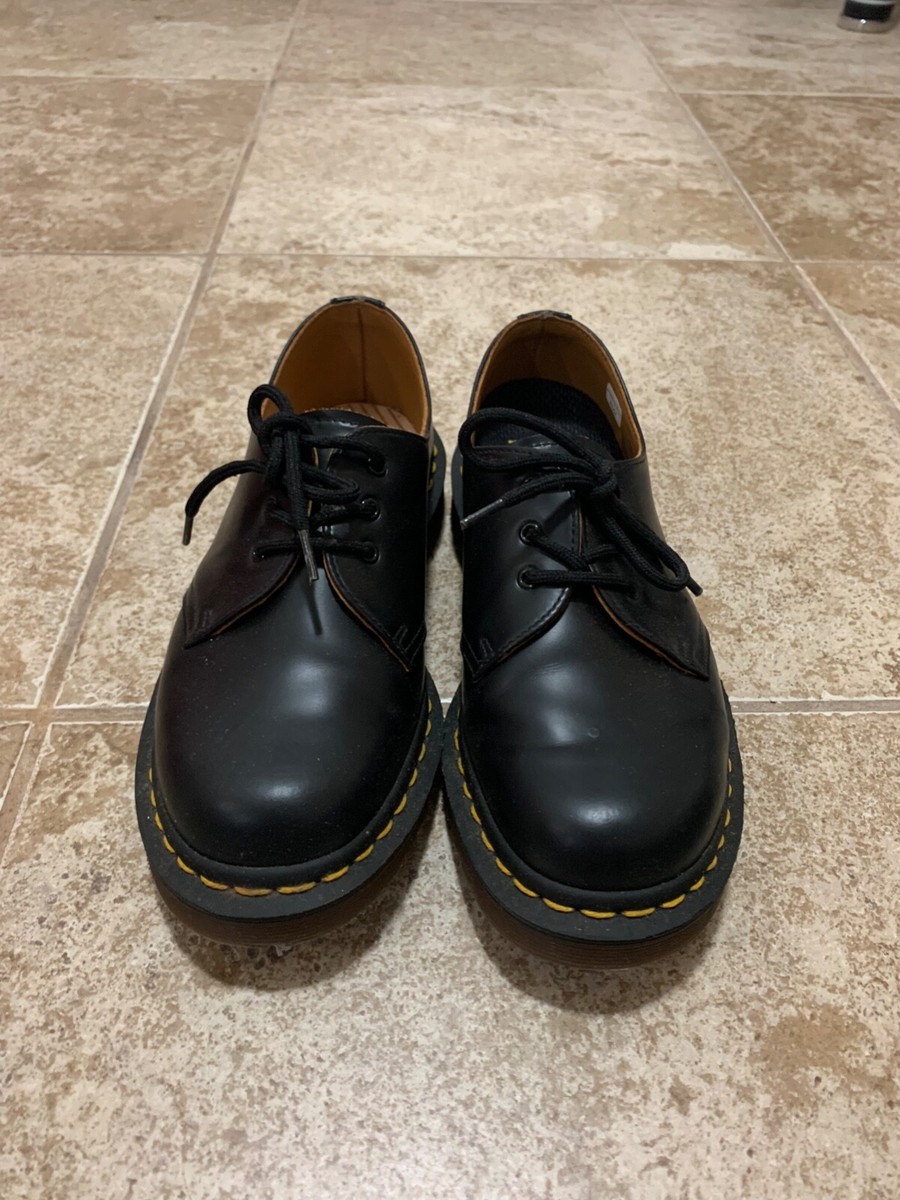 Vintage Dr Martens Made In England 1461 Black Oxford Sz 4 UK Vintage Dr Martens Made In England 1461 Black Oxford Sz 4 UK