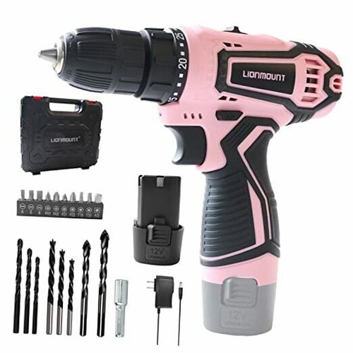 Cordless Drill Driver Set, 12V Power 