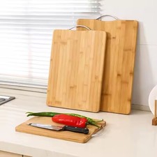 Large Wooden Chopping Board Bamboo Cutting Slicing Serving Kitchen Food Platter