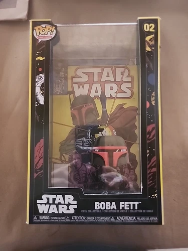 Boba Fett Star Wars #2 Funko Pop Vinyl Figure Bobblehead With Comic Book Cover