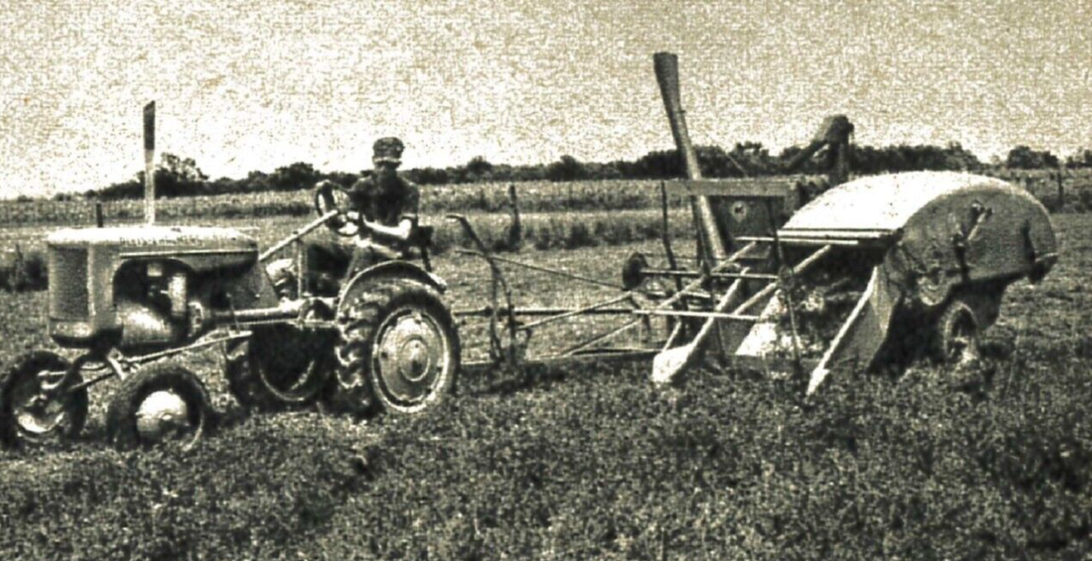 Allis Chalmers Family Harvesting with the Model 40 All Crop