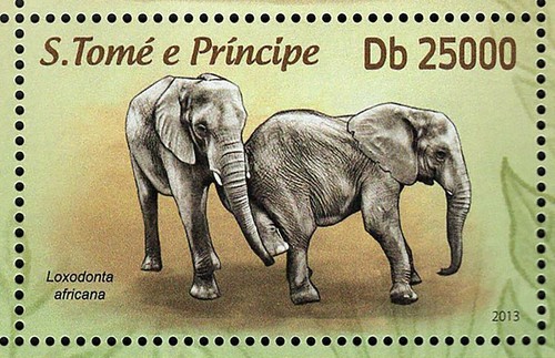 Elephants Stamp Bundle of 2 Loxodonta Africana Souvenir Sheet MNH #5128-5131 - Picture 7 of 13