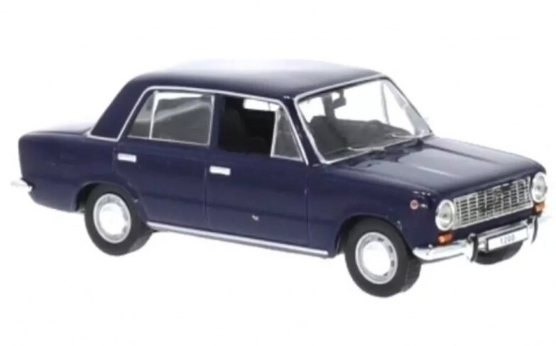 Lada 1200 bleu 1970 IXO 1/43, le cadeau idéal pour collectionneur de voitures miniatures