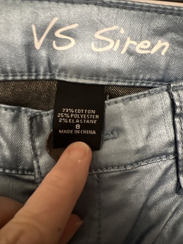 VS Siren Women’s Metalic Light Blue Pant NWT Size 8 - Picture 4 of 16