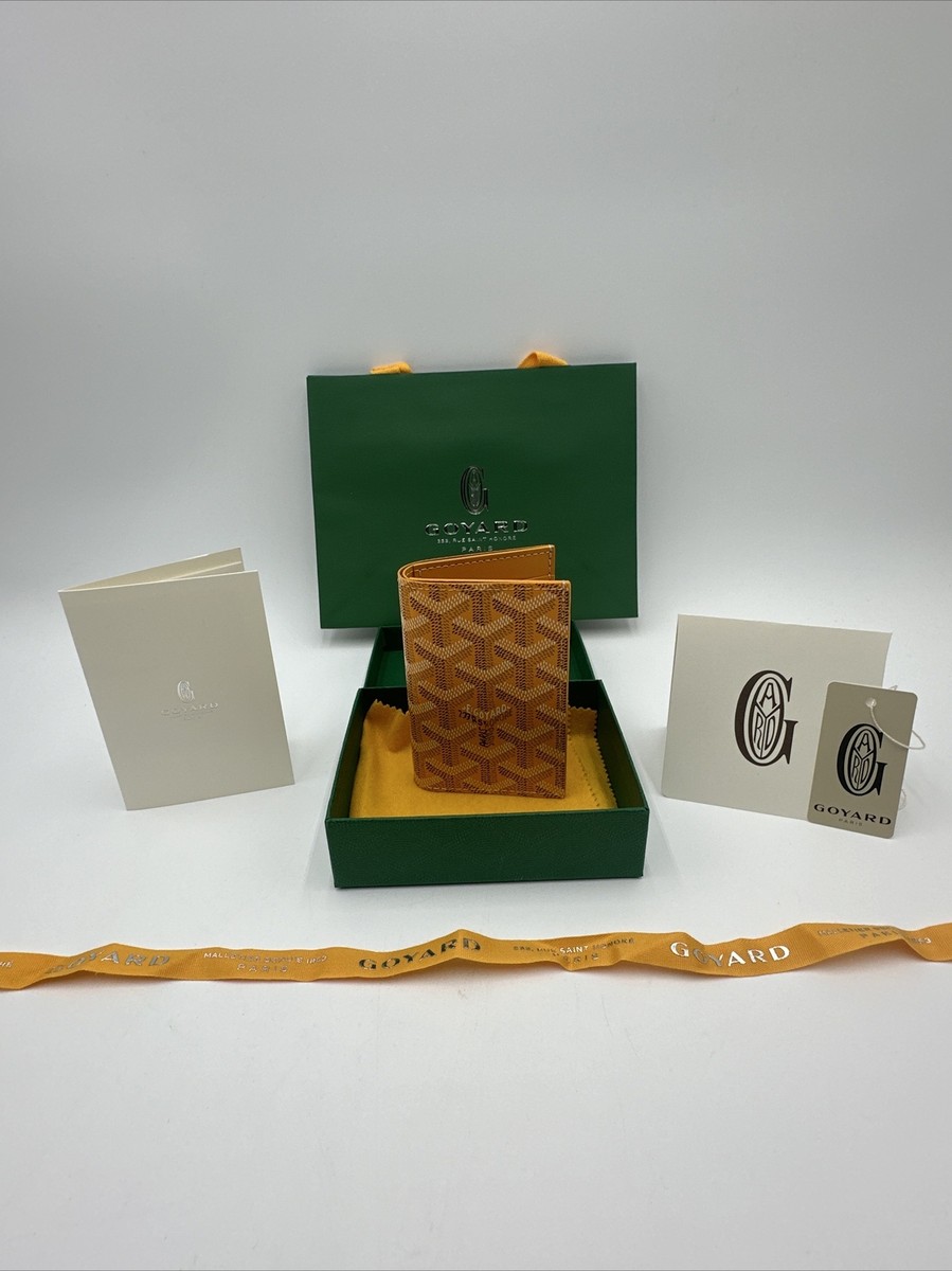 Goyard Saint-Pierre Card Wallet Yellow Brand New