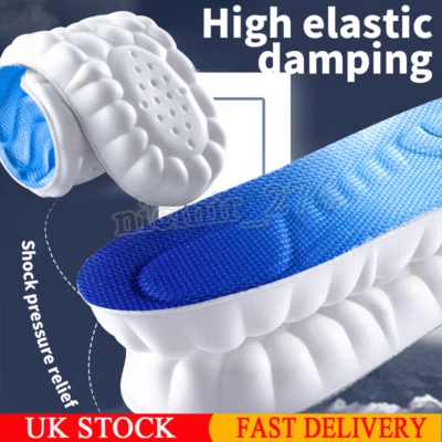4D Cloud Technology Sports Insoles for Shoes Breathable Shock Absorption Cushion