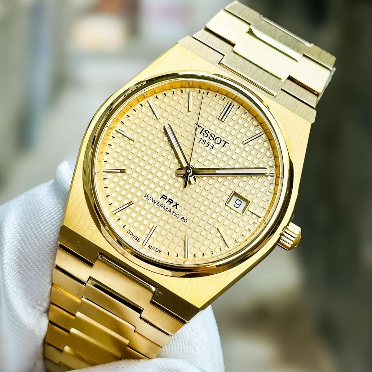 Tissot PRX Powermatic 80 Model T137.407.33.021.00 Gold Tone Tissot PRX Powermatic 80 Model T137.407.33.021.00 Gold Tone