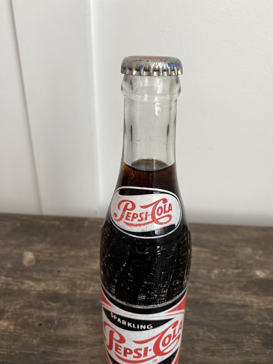 Vintage Sealed Pepsi Cola Sparkling 8 Oz Full Bottle San Francisco