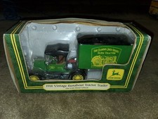 ERTL - 'JOHN DEERE' -  "1918 VINTAGE RUNABOUT TRACTOR TRAILER" - 1998 - NIB