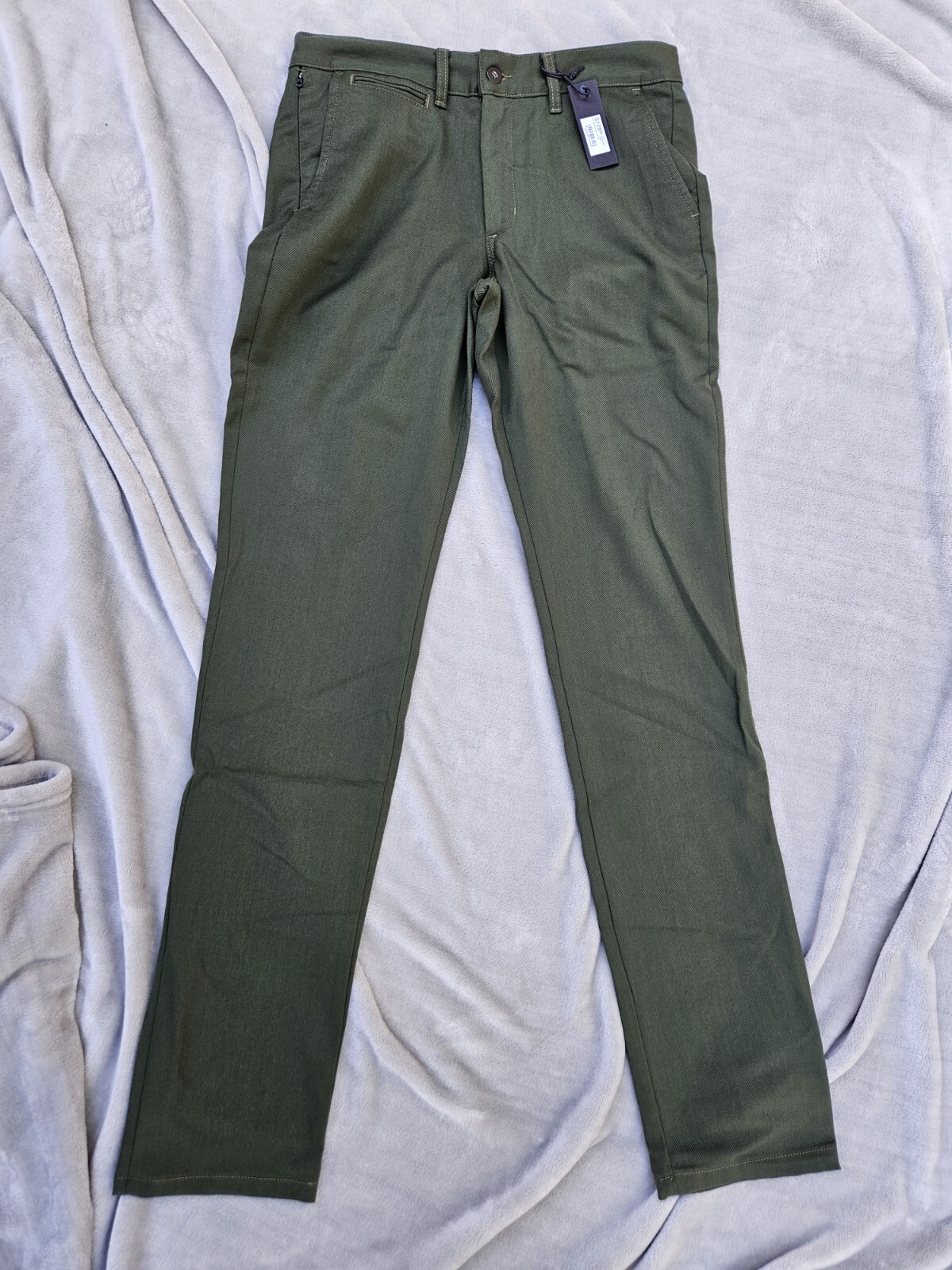 Civic by Taylor Stitch Men's Commuter Pants 32x36 Olive Chino Merino
