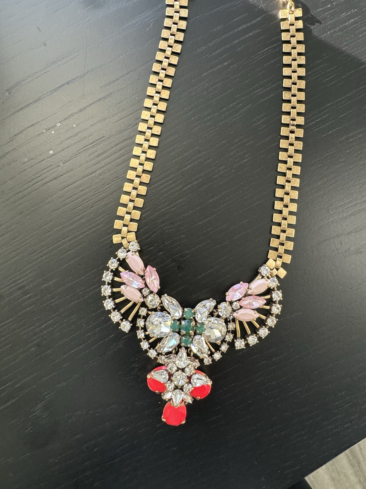J. Crew Multi-Stone Statement Necklace - image 1