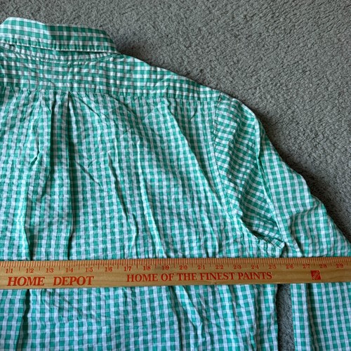 NEU Brooks Brothers Hemd Herren Extra Large grün weiß kariert Regent Freizeit Arbeit - Bild 8 von 10