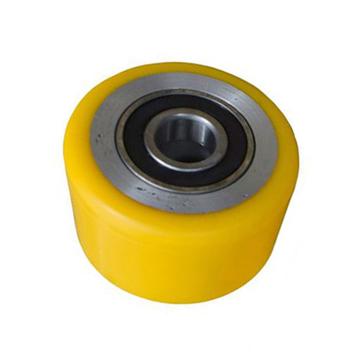 4 Stück Hubwagenrollen Aus Polyurethan – 80x100 Mm, Achse 20 Mm, Max. 700 Kg Belastung