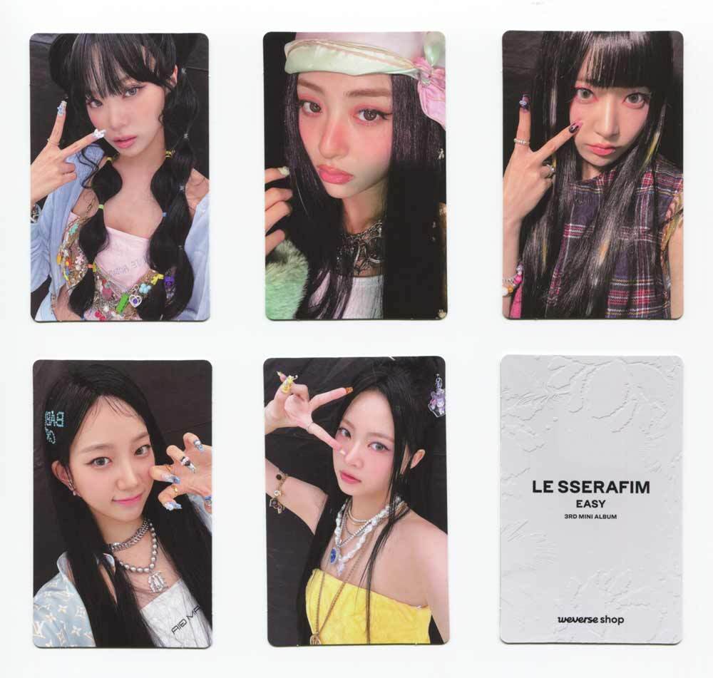 K-POP・アジア LE SSERAFIM EASY weverse global showcase LE SSERAFIM 3rd Mini Album EASY Weverse Event Photocard | eBay