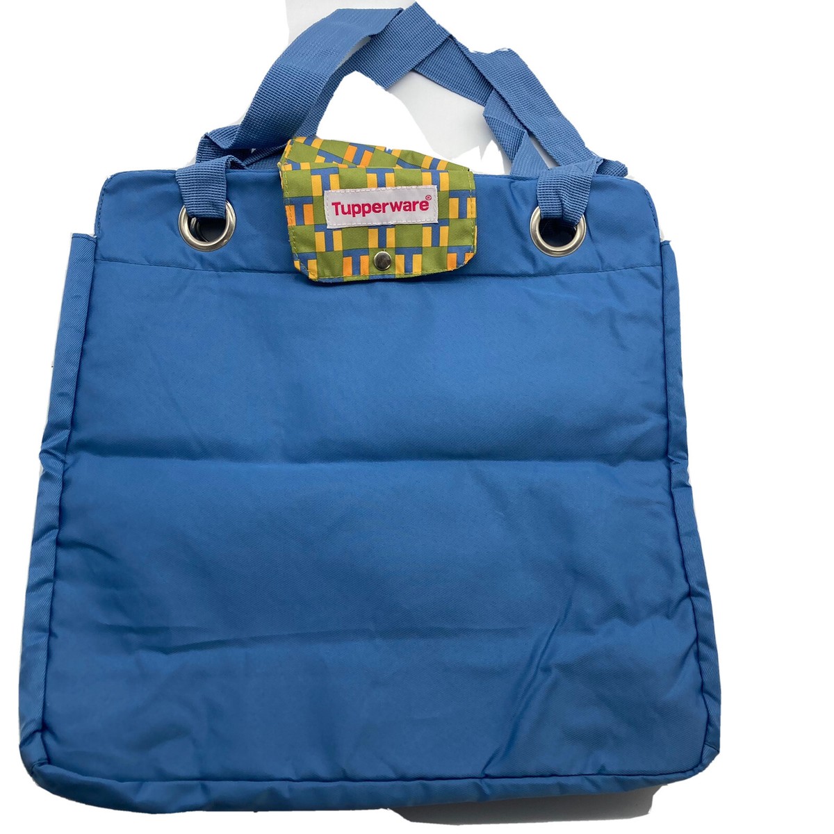 Tupperware Backpack Consultant Award Blue Teal Pink Retro Colors Vintage & Tote Tupperware Travel Luggage for sale | eBay main image 4