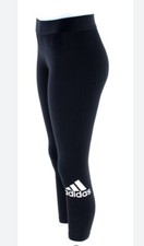 Adidas Women  s Logo Tight Legging Pants Black Sz XS