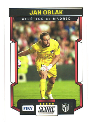 2023-24 Panini SCORE FIFA Soccer Atletico de Madrid Jan Oblak