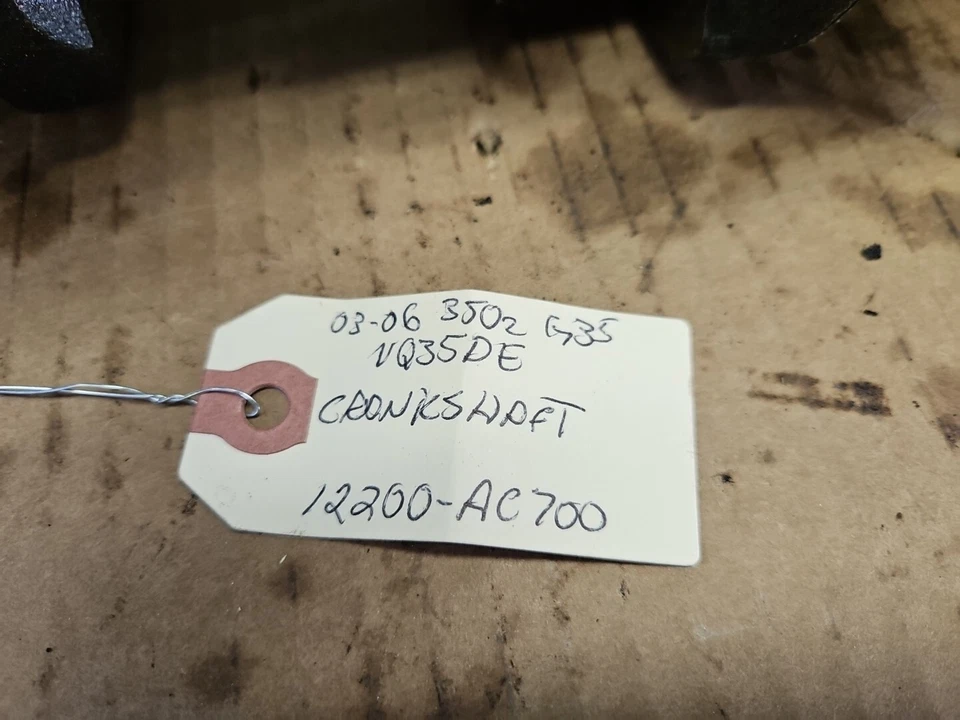 05-06 Nissan 350z Infiniti G35 VQ35DE Revup Engine Crankshaft 12200-AC700 - Image 3 of 4