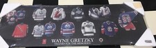 Wayne Gretzky Uniform History Hockey NHL Wooden Picture Frame Rare